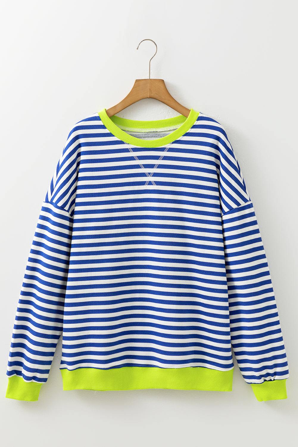 Comfy Oversized Stripe Sweatshirt in 2 Colors (S - 2X)