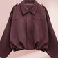 Classy Lapeled Collared Workwear Jacket in 4 Colors