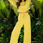 Comfy Ruffle Sleeve Wide Legged Sweatsuit Outfit in 3 Colors
