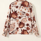LaurenNichole Aura La’Vintage Floral Poet Sleeve Blouse – Romantic Button-Down Shirt