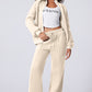 The Activepologie Comfy High Neck Zip-Up Jacket / Wide Legged Sweatsuit in 6 Colors (S - 2X)