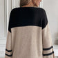Cozy LaurenNichole Colorblock Knit Stripe Sweater in 2 Colors