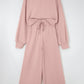 Comfy Ruffle Sleeve Wide Legged Sweatsuit Outfit in 3 Colors