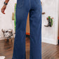 Sail Blue Wide Leg High Waist Jeans