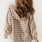 Chic Cozy Plaid Hoodie Sharpa Shacket