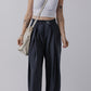 Classic Pleated Wide-Leg Trousers