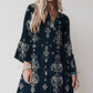 LaurenNichole Aura La'Vintage Floral Scallop Sleeve Mini Dress in 3 Colors  (S - 2X)