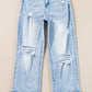 The Classic Distressed Straight Legged Ankle Jeans (Size 6 - 16)