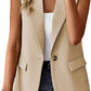 Elegant Single Breast Vest Blazer