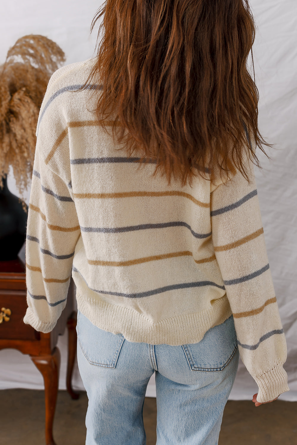 Cozy Knit Stripe Oversized Sweaters in 3 Colors