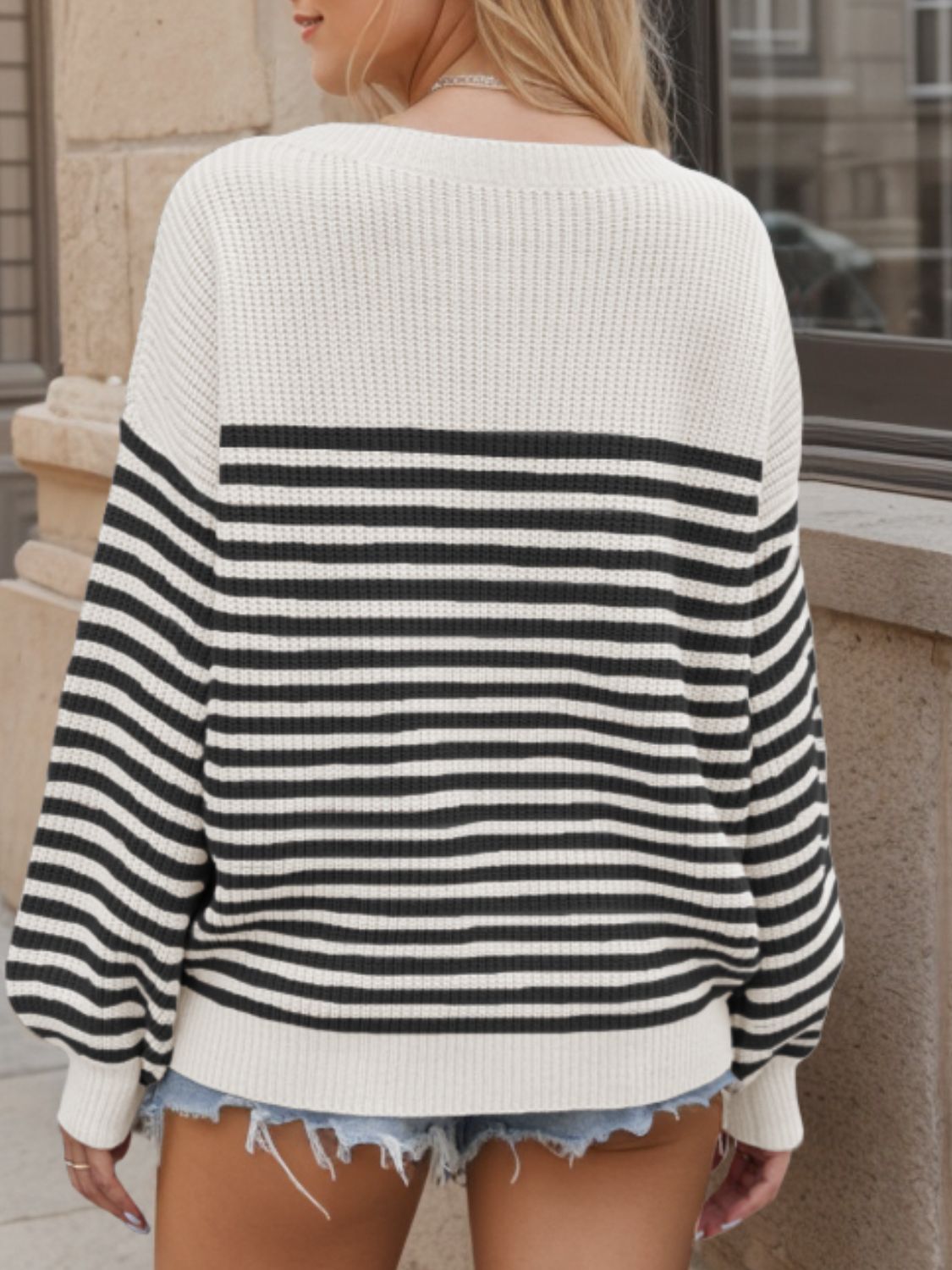 Colorblock Casual Striped Sweater in 4 Colors