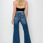 Patch Wide Leg Crop Jeans (0 - 3X)