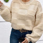 Cozy Checker Sherpa Crew Neck Oversized Sweater