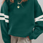 Activepologie Comfy Black Varsity Stripe Oversized Sweatshirt in 5 Colors