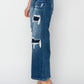 Patch Wide Leg Crop Jeans (0 - 3X)