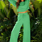Comfy Ruffle Sleeve Wide Legged Sweatsuit Outfit in 3 Colors