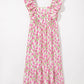 Elegant Floral Ruffled Summer Dress in 2 Colors (S - 2X)