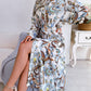 Classic Floral Tie Waist Midi Dress in 3 Colors