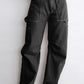 High-Waist Straight Cargo Pants