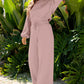 Comfy Ruffle Sleeve Wide Legged Sweatsuit Outfit in 3 Colors
