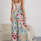 4 Floral Spaghetti Strap Wide Leg Jumpsuit