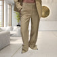 Classic Tailored Slim Waist Lapel Collared Pant Suit