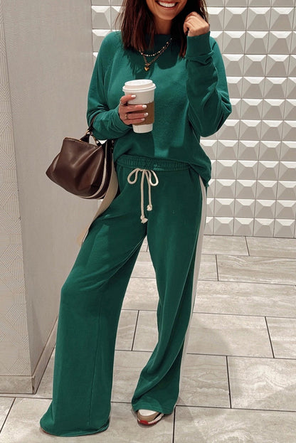 Varsity Green Oversized Comfy Sweatsuit
