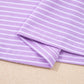 LaurenNichole Daydream Stripe Dolman Sleeve Polo & Drawstring Shorts Outfit — Pastel Casual 2-Piece Outfit (S–2X)