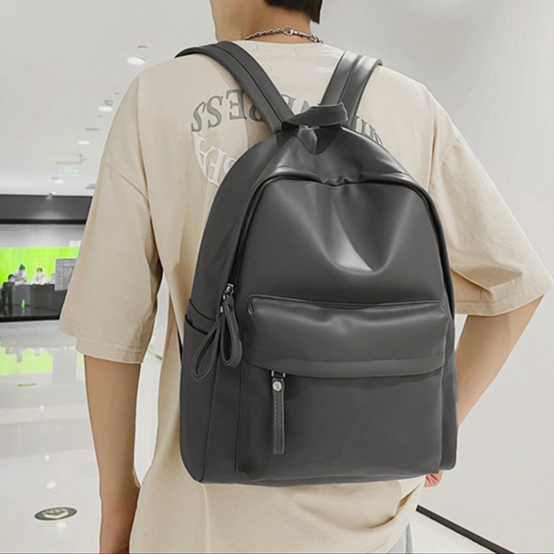 Vegan Leather Zip Backpack Bag. 4 Colors