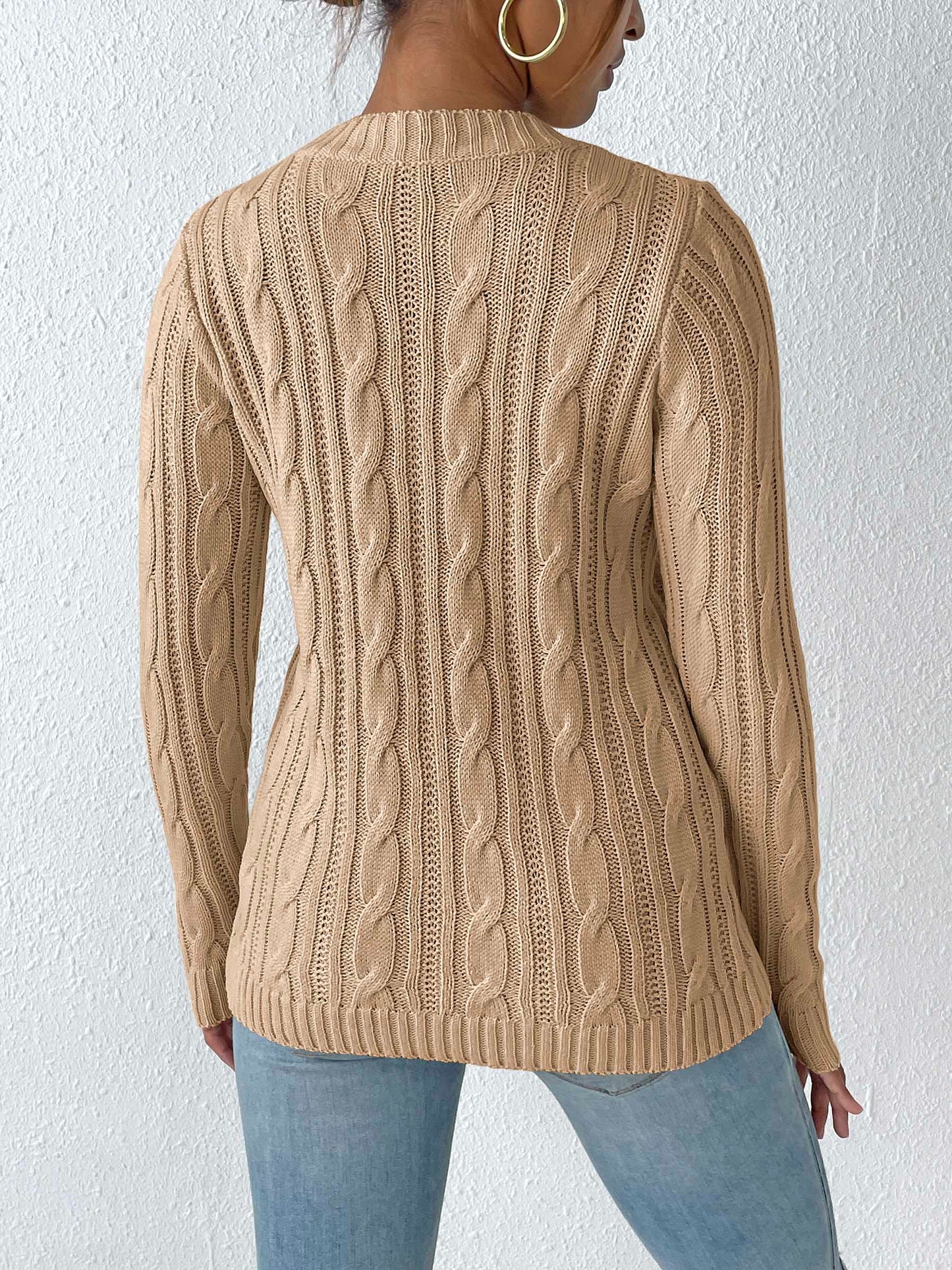 Classy Cable Knit Sweater in 4 Colors