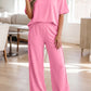 LaurenNichole Daydream Solid Oversized Tee &  Wide-Leg Pants Outfit — Pocketed Casual 2-Piece (3 Colors)