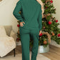 Cozy Ribbed Knit Christmas Outfits in 2 Colors