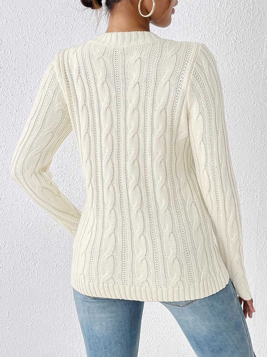 Classy Cable Knit Sweater in 4 Colors