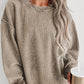 Comfy Corduroy Boyfriend Sweatshirt in 6 Colors ( S-2X)