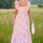 Elegant Floral Ruffled Summer Dress in 2 Colors (S - 2X)