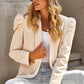 Elegant Puff Sleeve Collar Blazer