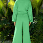 Comfy Ruffle Sleeve Wide Legged Sweatsuit Outfit in 3 Colors