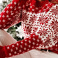 Cozy Knit Christmas Snowflake Sweaters in 4 Styles. Size up to 2X