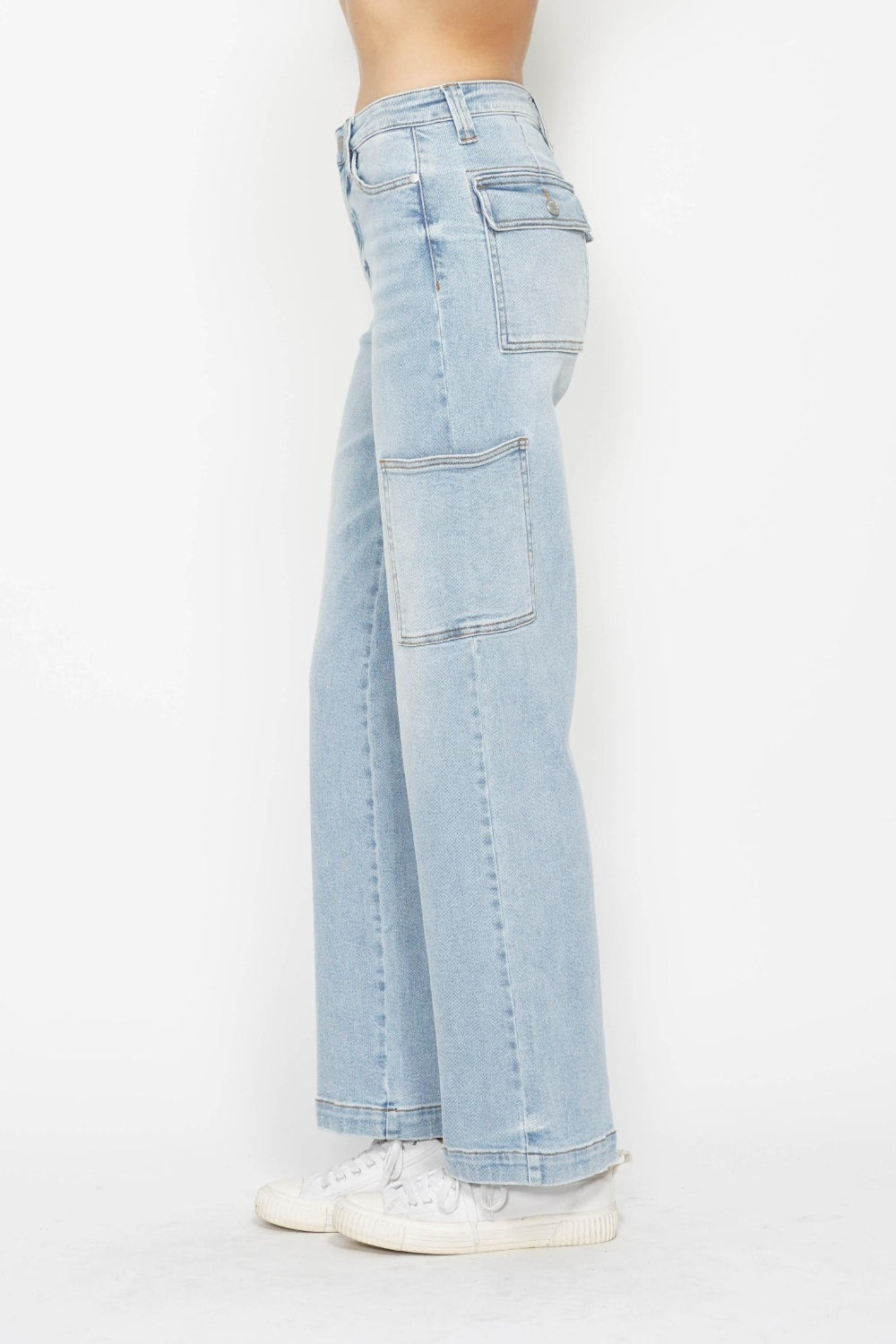 High Waist Straight Cargo Jeans (0 - 24W)