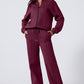 The Activepologie Comfy High Neck Zip-Up Jacket / Wide Legged Sweatsuit in 6 Colors (S - 2X)