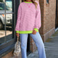 Comfy Oversized Stripe Sweatshirt in 2 Colors (S - 2X)