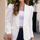 Elegant Puff Sleeve Collar Blazer