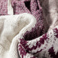 Cozy Casual Colorblock Knit Amber Knot Sweater