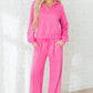 Cozy Activepologie Polo Sweatsuit with Tailored Sweatpants in 2 Colors