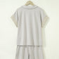 LaurenNichole Daydream Stripe Dolman Sleeve Polo & Drawstring Shorts Outfit — Pastel Casual 2-Piece Outfit (S–2X)