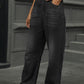 Classic Straight Jeans w/ Comfy Elastic Waist in 3 Colors