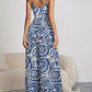 4 Floral Spaghetti Strap Wide Leg Jumpsuit