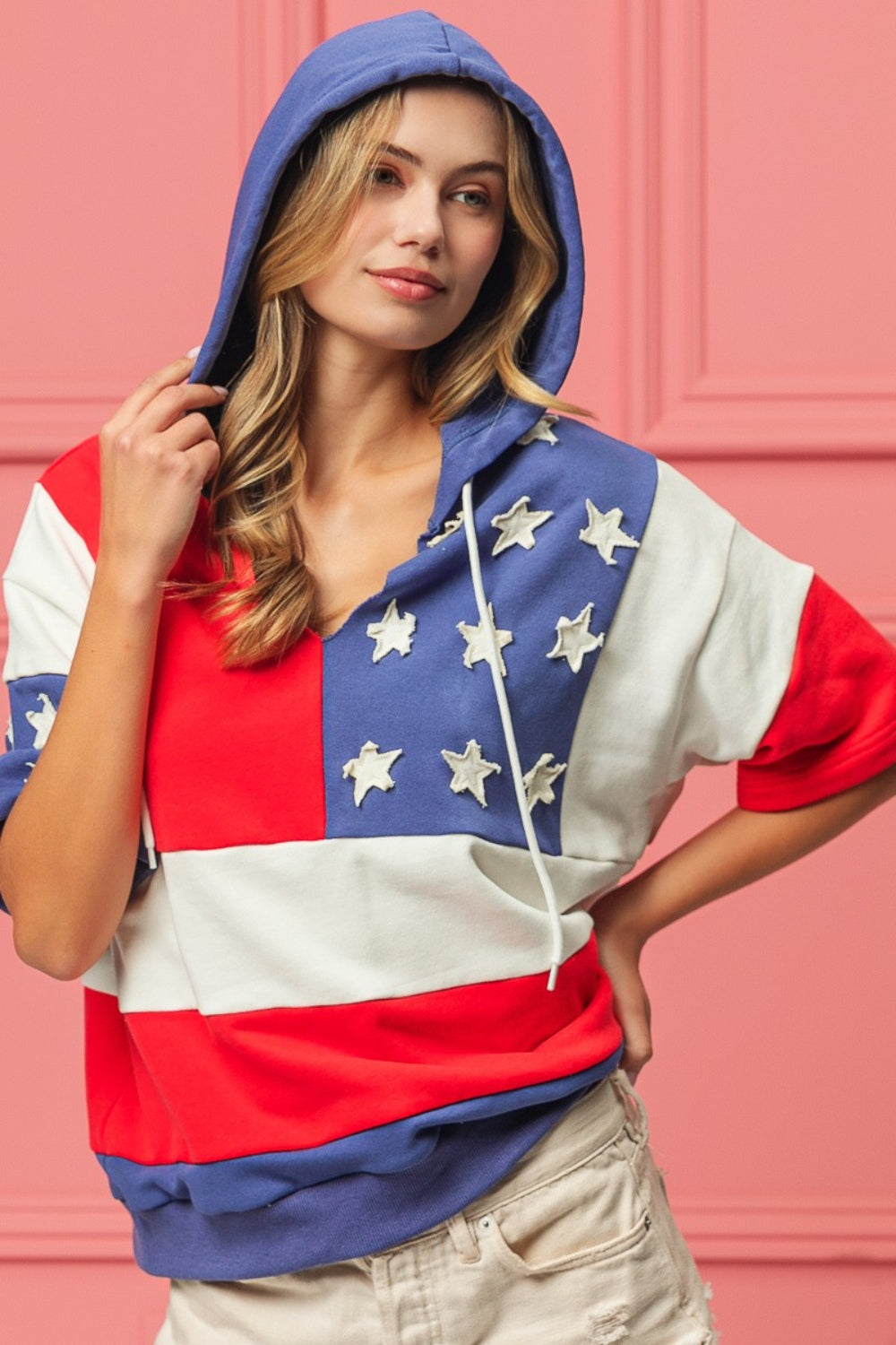 Chic American Flag Hoodie