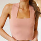 Square Neck Wide Strap Tank