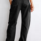 High-Waist Straight Cargo Pants